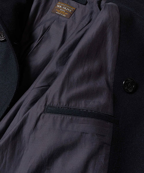 MR.OLIVE /WOOLEN MELTON / CLASIC U.S PEA COAT ミスターオリーブ/ウーレンメルトン / クラシック U.S ピーコート